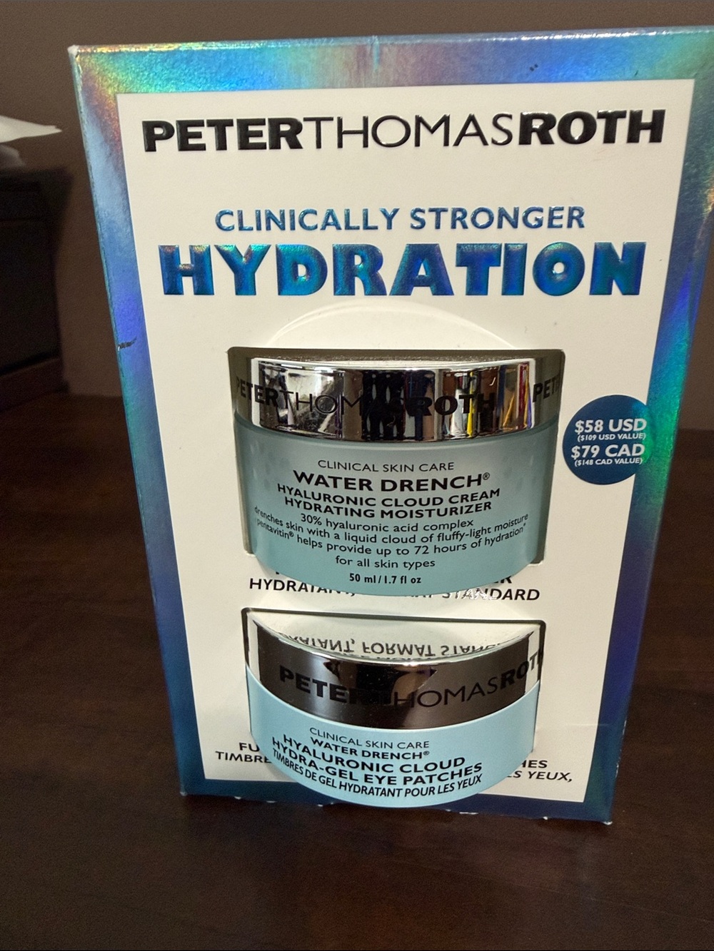 Peter Thomas Roth Hydrating Hyaluronic Cloud Cream & Eye Patches - Light Blue